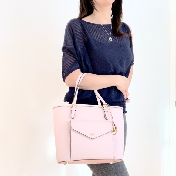 NWT authentic MK Saffiano leather frame tote blush - Picture 2 of 7